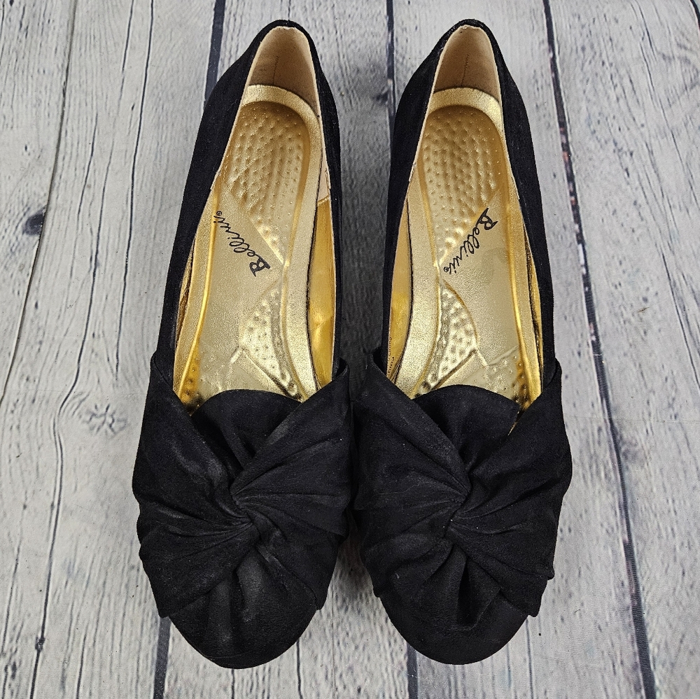 BELLINI | Snug knotted toe detail slipon ballet flats